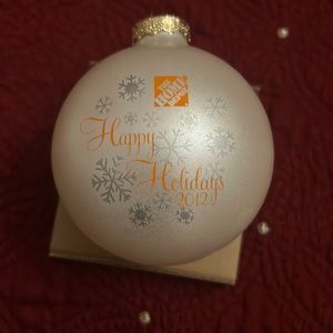 Home Depot 2012 ornament white